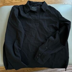 FIGS black long sleeve scrub top size medium
